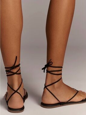 Black Lace Up Tkees